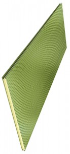 Płyta warstwowa ścienna 50 mm z widocznym łącznikiem